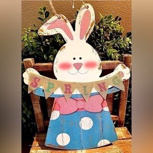 🐇 EASTER BUNNY WOOD SIGN 🐇
